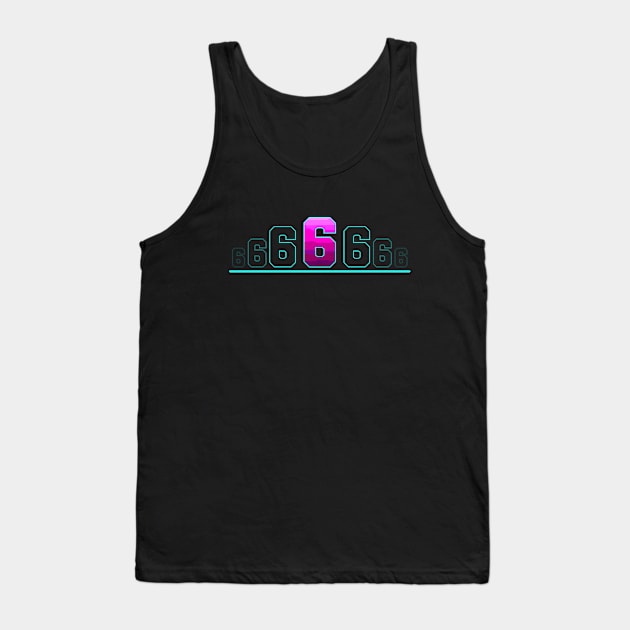 Number 6 Tank Top by T-Shirts Zone